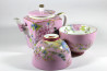Juego de té porcelana Jindezhen pink